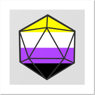 Nonbinary Pride d20 Posters and Art